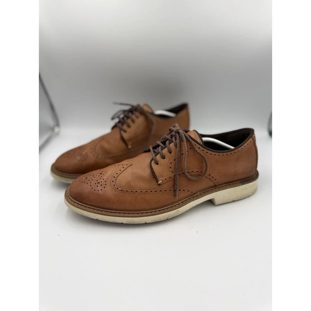 Cole Haan Grand Series Go To Wingtip Oxford Shoes Men's 12M Brown Leather C34120
